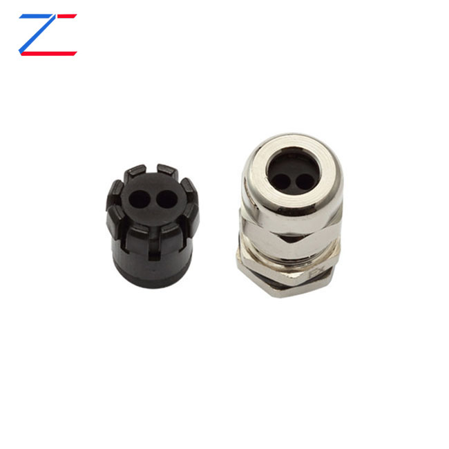 Multi-hole Metal cable gland (2 butas)