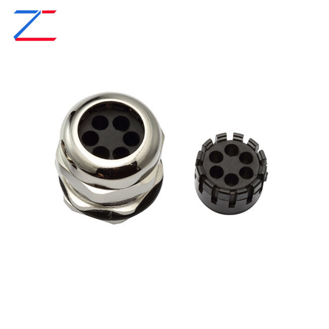 Multi-hole Metal cable gland (6 hole)